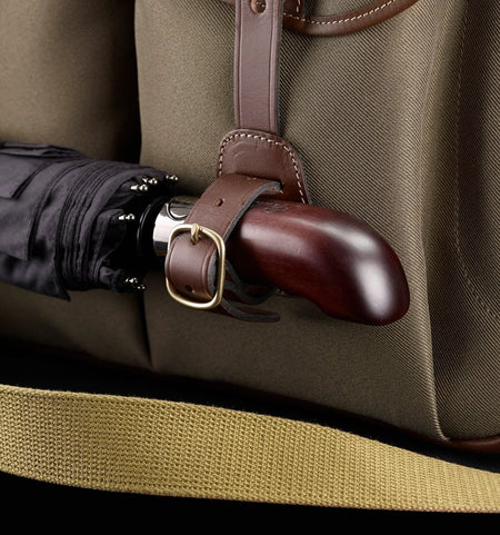 Billingham Thomas Briefcase & Laptop Bag - Black FibreNyte / Black Leather-Travel Bags-Kudos Cameras
