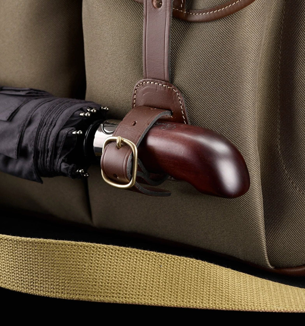 Billingham Thomas Briefcase & Laptop Bag - Navy FibreNyte / Chocolate Leather-Travel Bags-Kudos Cameras