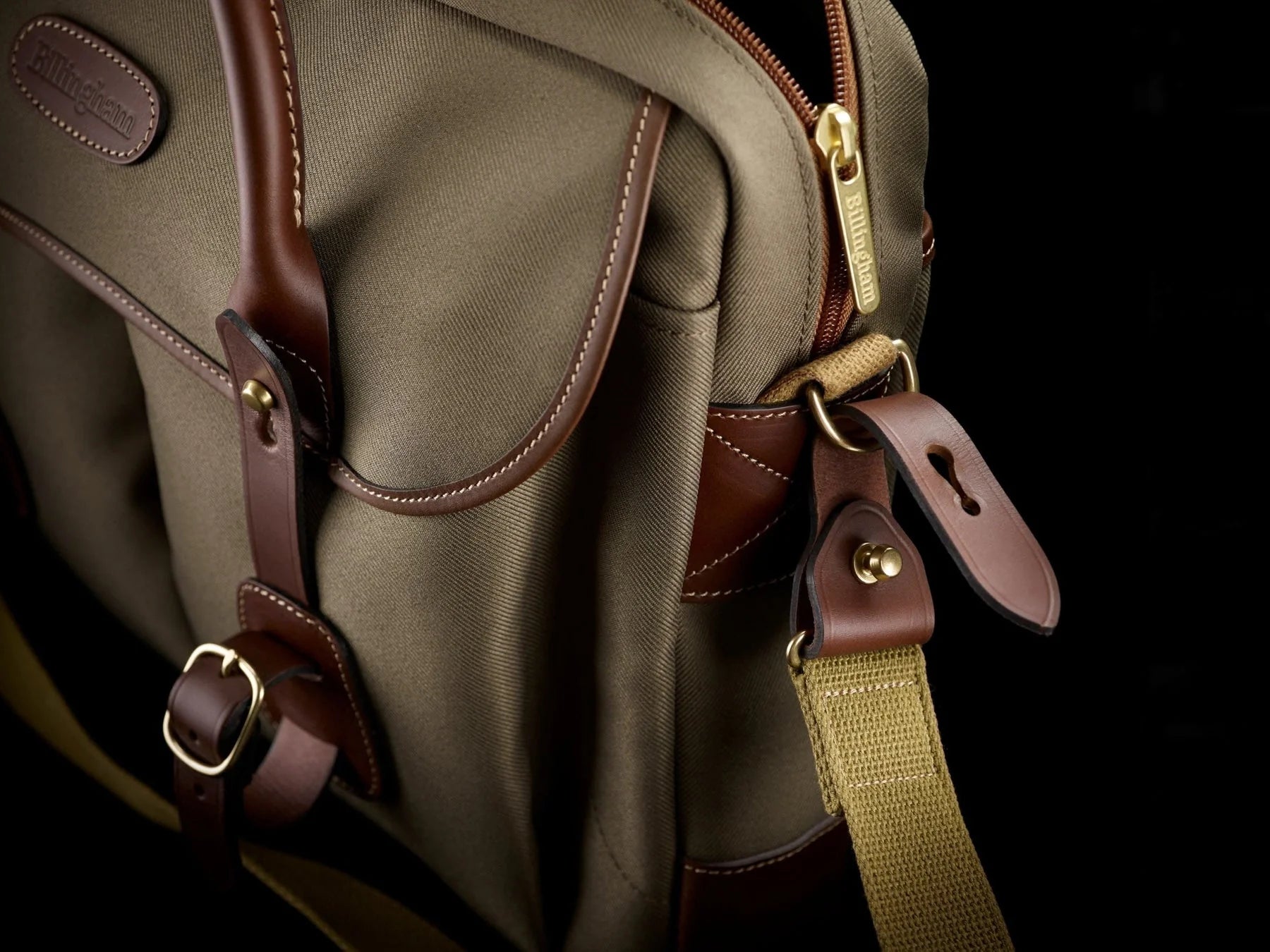 Billingham Thomas Briefcase & Laptop Bag - Navy FibreNyte / Chocolate Leather-Travel Bags-Kudos Cameras
