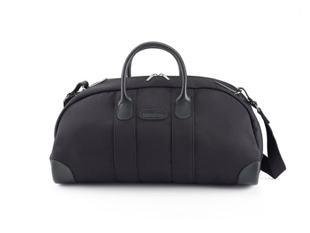 Billingham Weekender Duffle Bag - Black FibreNyte / Black Leather-Travel Bags-Kudos Cameras