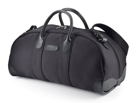 Billingham Weekender Duffle Bag - Black FibreNyte / Black Leather-Travel Bags-Kudos Cameras
