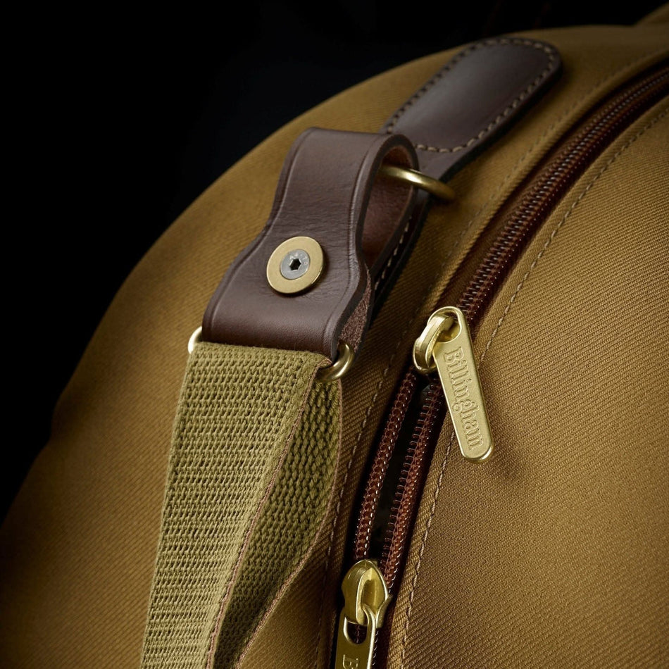 Billingham Weekender Duffle Bag - Khaki FibreNyte / Chocolate Leather-Travel Bags-Kudos Cameras