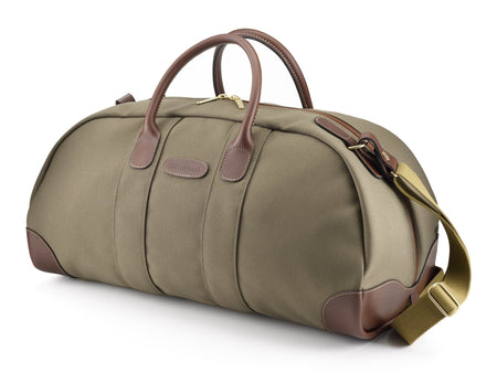 Billingham Weekender Duffle Bag - Sage FibreNyte / Chocolate Leather-Travel Bags-Kudos Cameras
