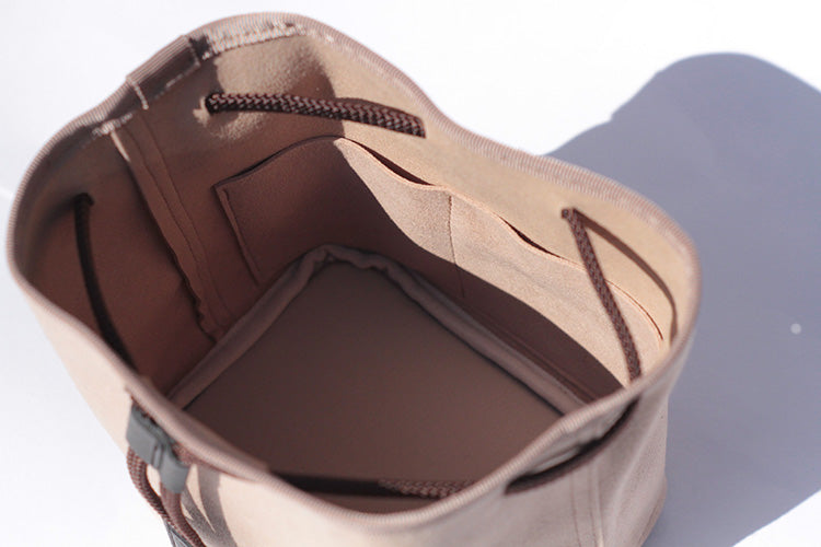 CURA CCPS-100 Suede Pochette Camera/Lens Pouch - Wine-Pouch-Kudos Cameras