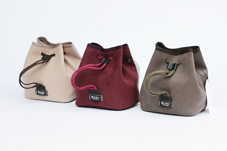 CURA CCPS-100 Suede Pochette Camera/Lens Pouch – Wine-Pouch-CURA