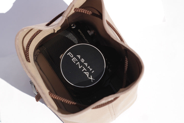 CURA CCPS-100 Suede Pochette Camera/Lens Pouch – Wine-Pouch-CURA