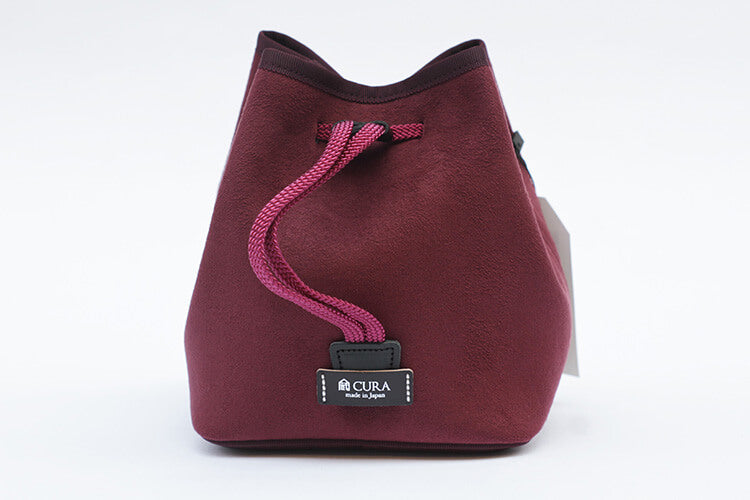 CURA CCPS-100 Suede Pochette Camera/Lens Pouch – Wine-Pouch-CURA