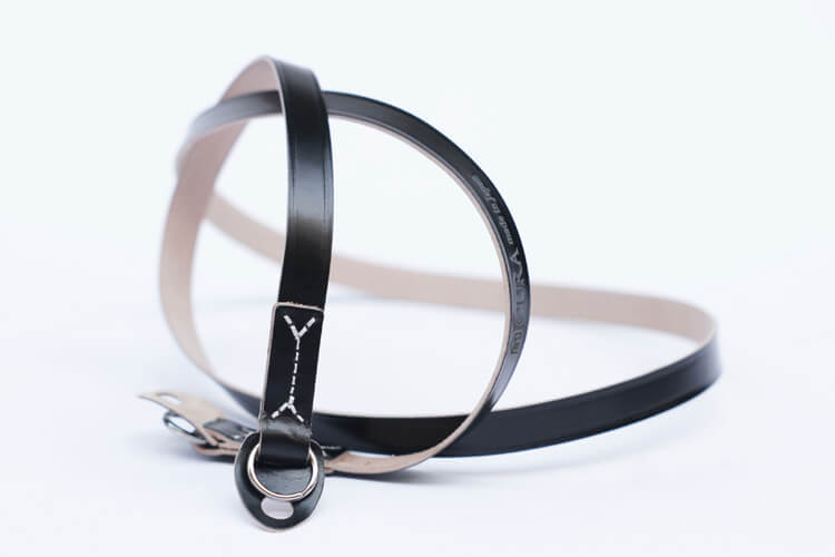 CURA CCV-100 Cordovan Leather Strap (105 cm) – Black-Camera Strap-CURA