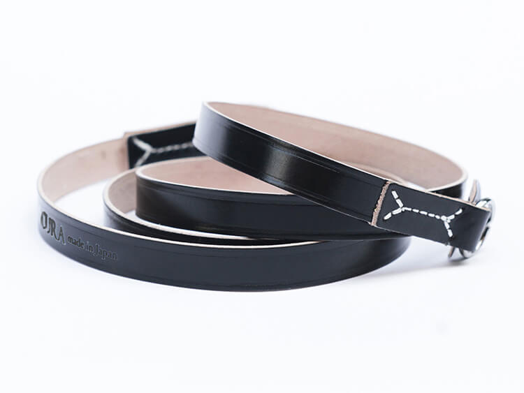 CURA CCV-100 Cordovan Leather Strap (105 cm) – Black-Camera Strap-CURA