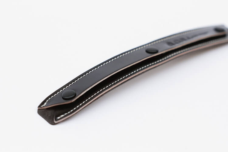 CURA CCV-PAD Cordovan Black Leather Pad for Strap-Camera Strap-Kudos Cameras