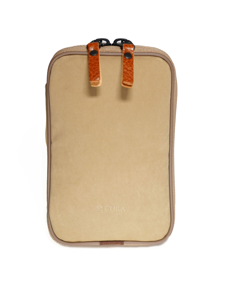 CURA CFCM-100 Cleaning Set - Beige Millicloth Pouch includes - Kumano Brush + Lens Cleaner (15ml) + Micro Wiper (50 sheets) + Millicloth Pouch (Beige)-Lens Cleaning Kit-Kudos Cameras