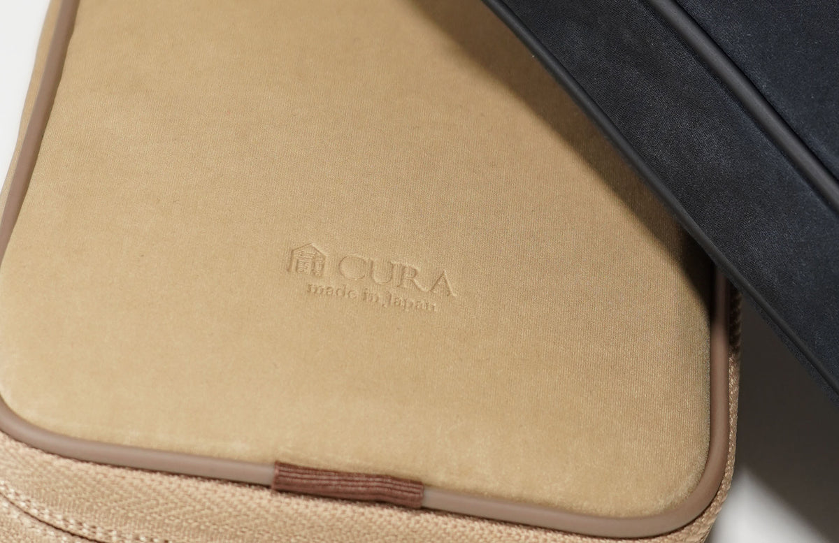 CURA CFCM-100 Cleaning Set - Beige Millicloth Pouch Includes - Kumano Brush + Lens Cleaner (15ml) + Micro Wiper (50 sheets) + Millicloth Pouch (Beige)