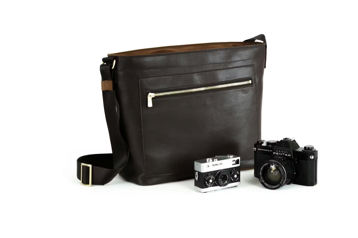 CURA CHCB-100BRN Half Camera Bag & CURA BOX - Brown-Camera Bag-Kudos Cameras