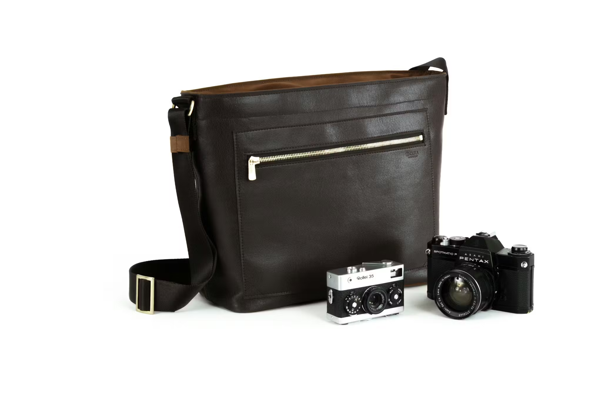 CURA CHCB-100BRN Half Camera Bag & CURA BOX - Brown-Camera Bag-Kudos Cameras