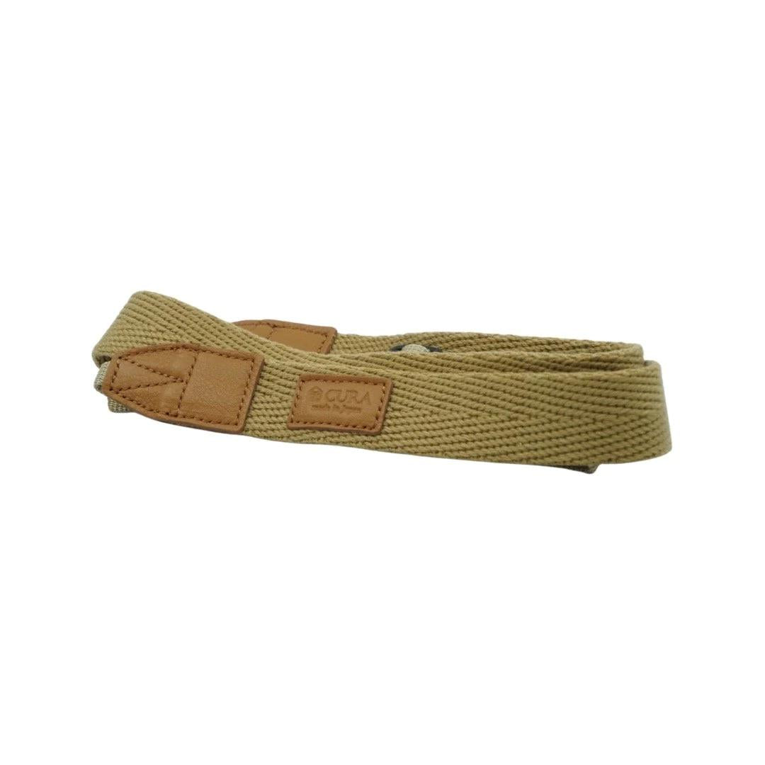 CURA CHS-101 Herringbone Camera Strap (85-155cm) - Beige-Camera Strap-CURA