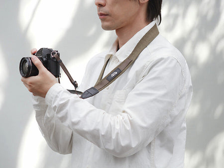 CURA CHS-200 Herringbone Combination Camera Strap (85-155cm) - Beige-Camera Strap-Kudos Cameras