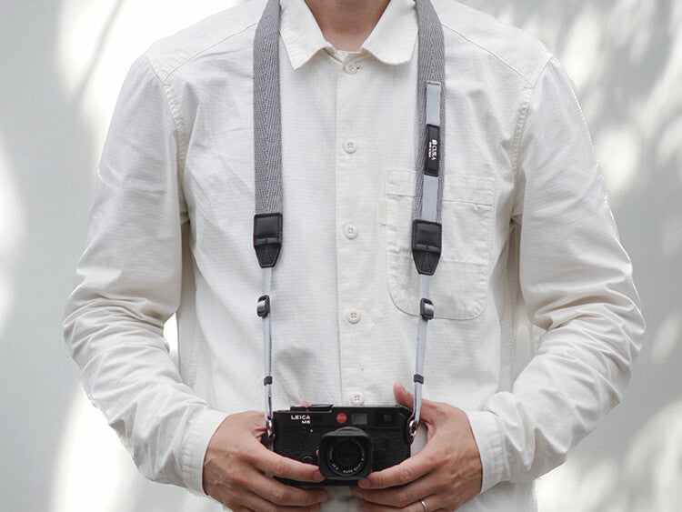 CURA CHS-200 Herringbone Combination Camera Strap (85-155cm) - Grey-Camera Strap-Kudos Cameras