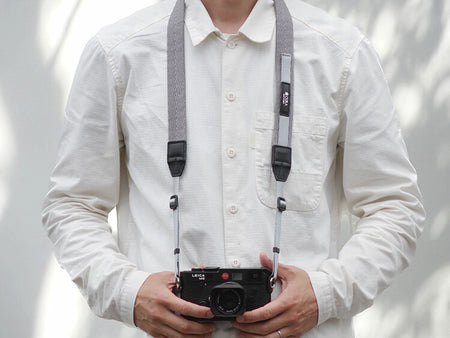 CURA CHS-200 Herringbone Combination Camera Strap (85-155cm) - Grey-Camera Strap-Kudos Cameras