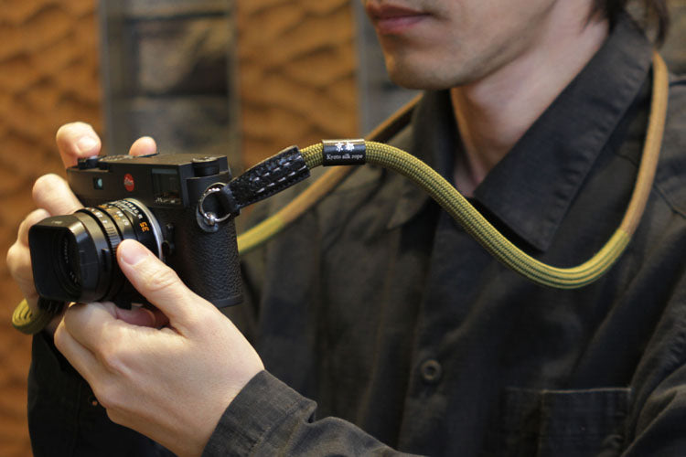 CURA CME-100 SHIMEKIRI Silk Rope Strap (105cm) - Matcha Green-Camera Strap-Kudos Cameras