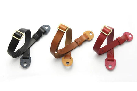 CURA SHSL-100 Leather Short Hold Carry Strap - Black-Camera Strap-CURA