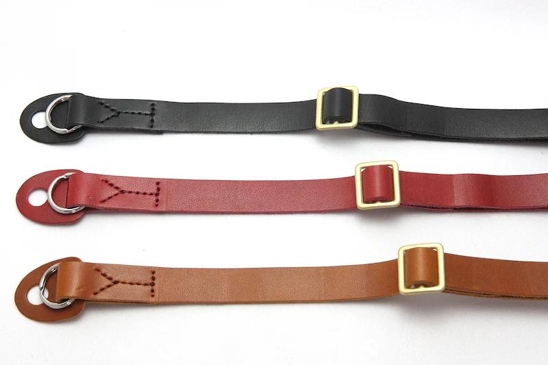 CURA SHSL-100 Leather Short Hold Carry Strap - Black-Camera Strap-CURA