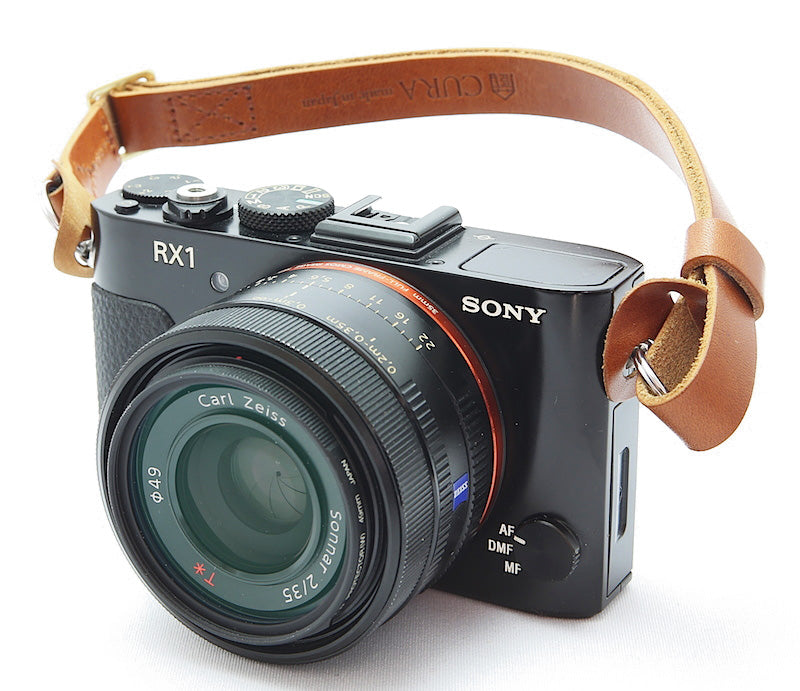 CURA SHSL-100 Leather Short Hold Carry Strap - Light Brown-Camera Strap-Kudos Cameras