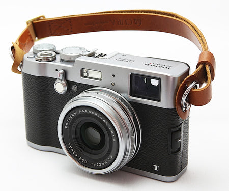 CURA SHSL-100 Leather Short Hold Carry Strap - Light Brown-Camera Strap-Kudos Cameras