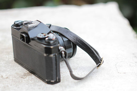 CURA SHSL-100 Leather Short Hold Carry Strap - Wine-Camera Strap-CURA