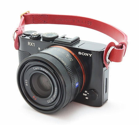 CURA SHSL-100 Leather Short Hold Carry Strap - Wine-Camera Strap-CURA