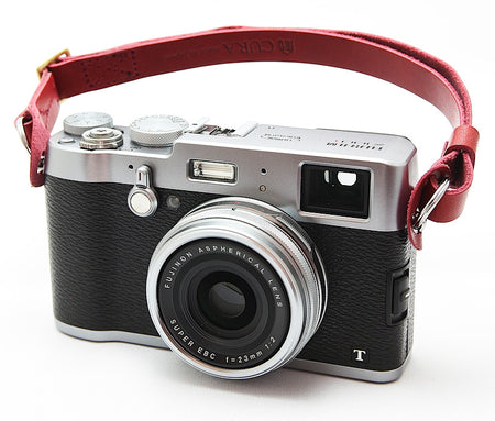 CURA SHSL-100 Leather Short Hold Carry Strap - Wine-Camera Strap-CURA