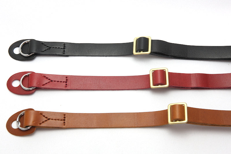 CURA SHSL-100 Leather Short Hold Carry Strap - Wine-Camera Strap-CURA