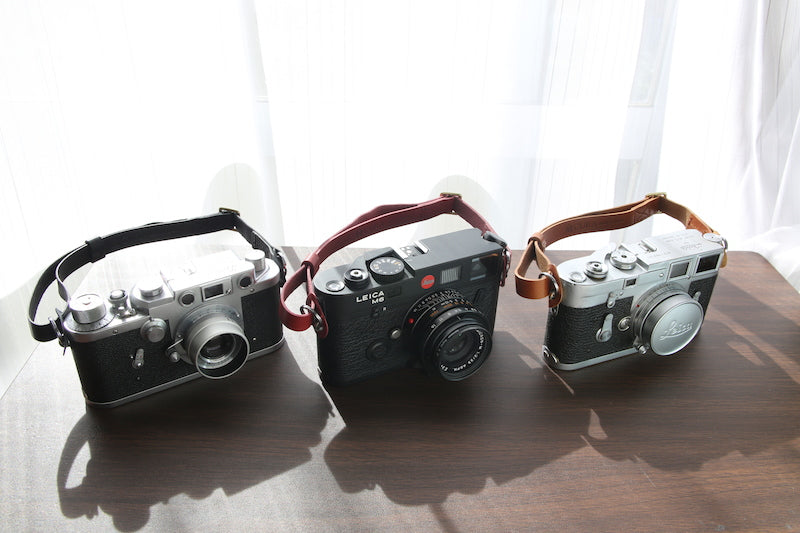 CURA SHSL-100 Leather Short Hold Carry Strap - Wine-Camera Strap-CURA