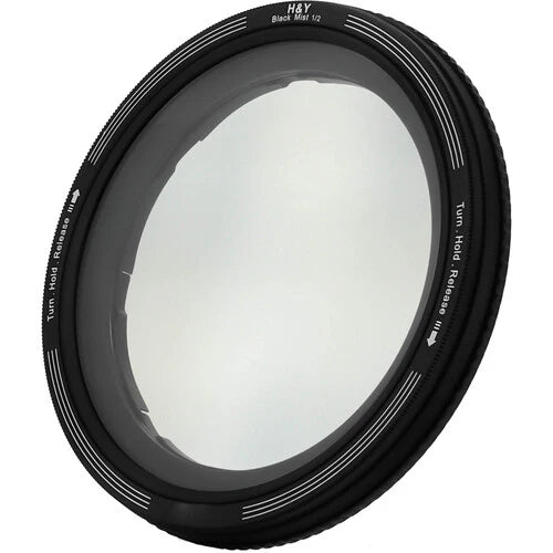 -H&Y Filters RevoRing Black Mist (1/2) Filter (46-62mm)-Variable Lens Adapter Mist Filter-H&Y Filters