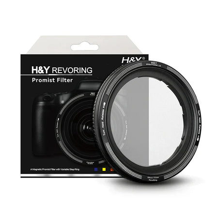 -H&Y Filters RevoRing White Promist (1/8) Filter (58-77mm)-Variable Lens Adapter Mist Filter-H&Y Filters
