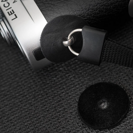 DeadCameras Black Leather Strap Protectors & 16mm Split Rings-Camera Strap-Kudos Cameras
