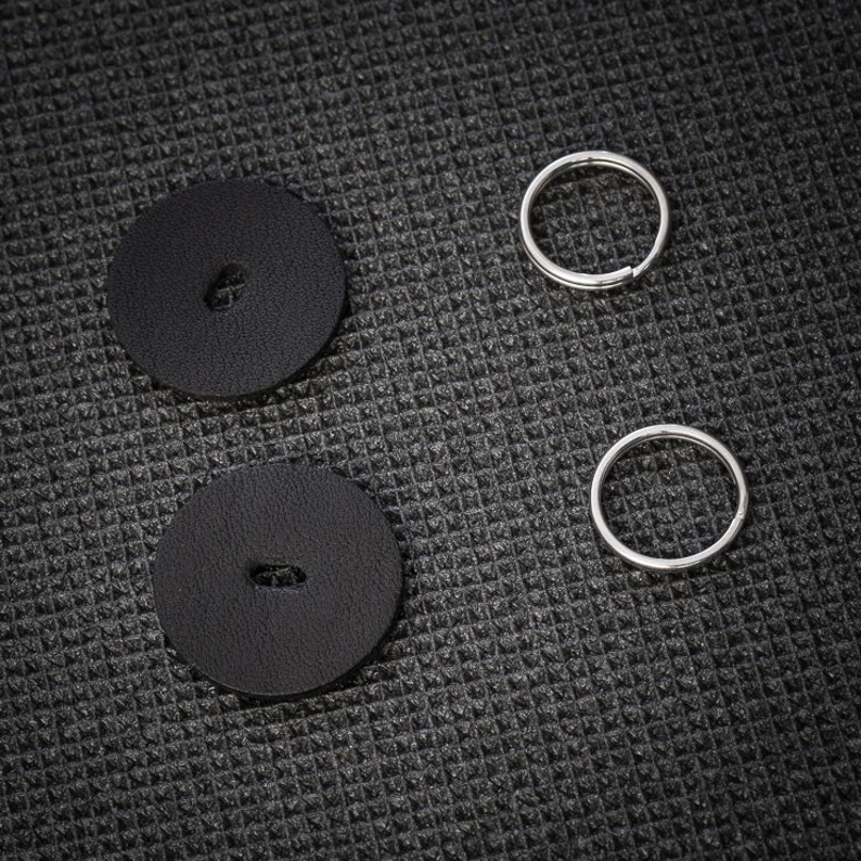 DeadCameras Black Leather Strap Protectors & 16mm Split Rings-Camera Strap-Kudos Cameras