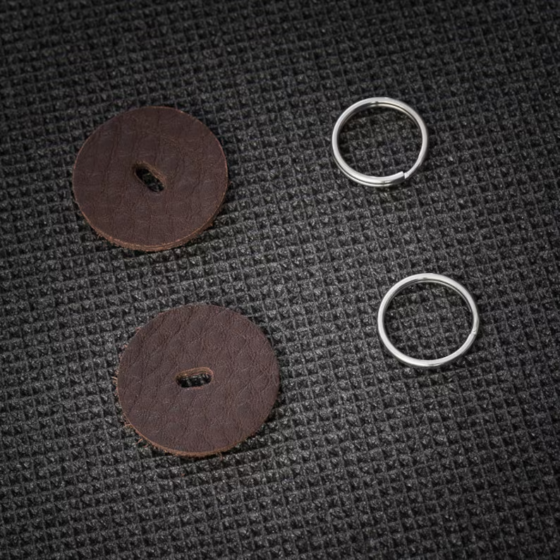 DeadCameras Brown Leather Strap Protectors & 16mm Split Rings-Camera Strap-Kudos