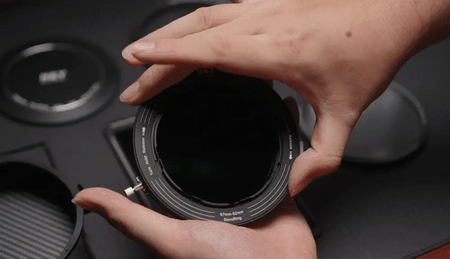 -H&Y Filters RevoRing MKII Variable ND3-ND1000 & Circular Polarizer Filter (46-62mm)-Variable Lens Adapter VND+CPL Filter-H&Y Filters