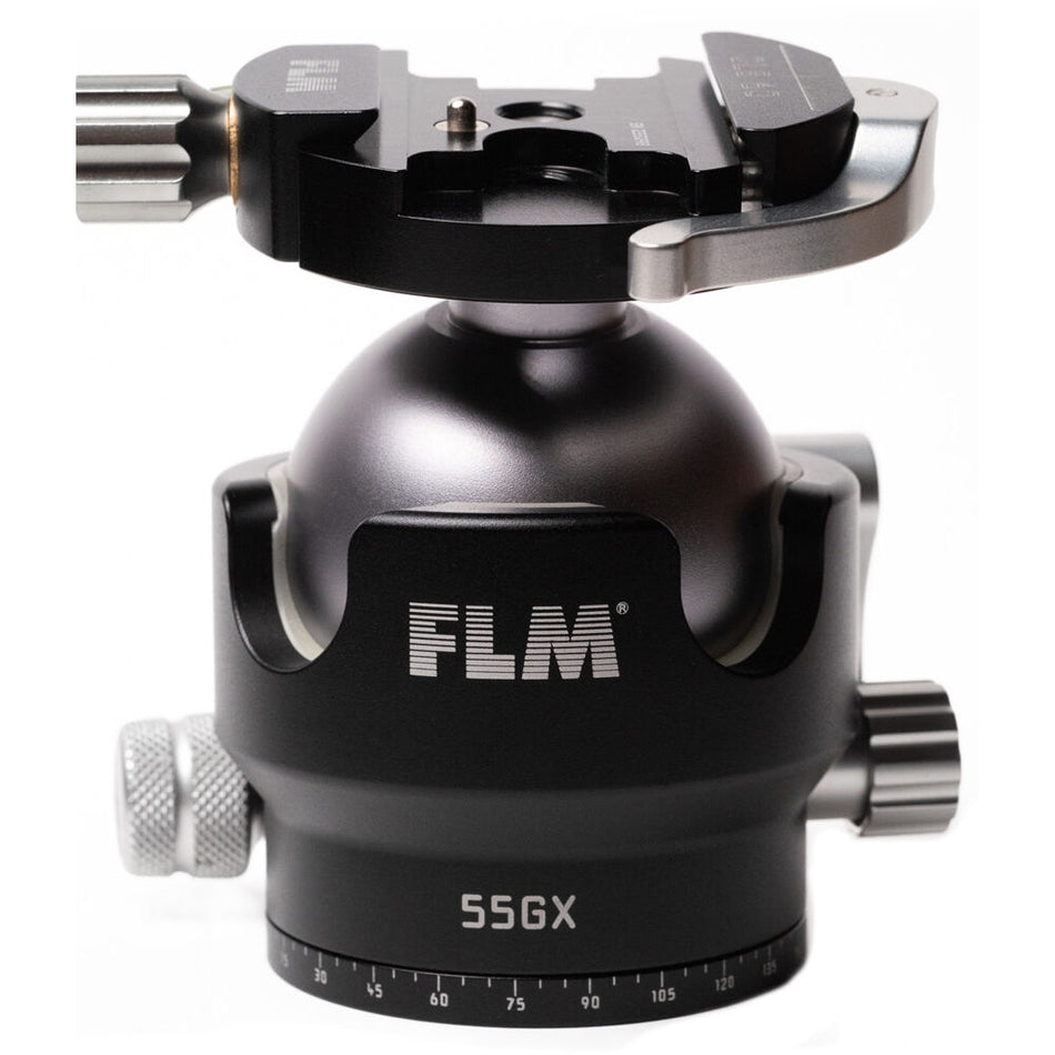 FLM 55GX inc QLB-60 Ball Head 55mm with QLB-60 II Lever Clamp-Ball Heads-FLM