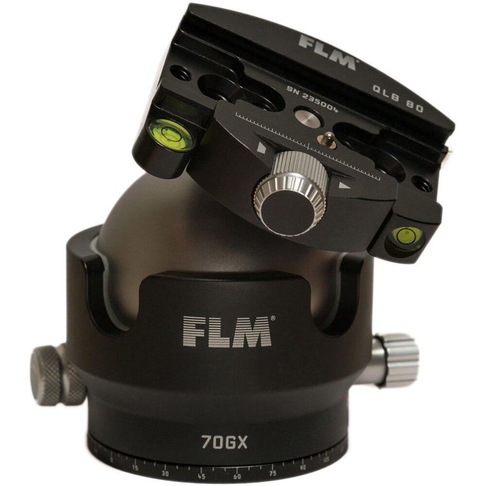 FLM 70GX Genesis inc QLB-80 Ball Head 55mm with QLB-80 Lever Clamp-Ball Heads-Kudos Cameras