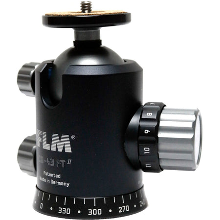 FLM CB-43FTR II Professional Ball Head 43mm with Friction Memory Lock 15 deg, Stop Pan and Tilt Lock-Ball Heads-FLM
