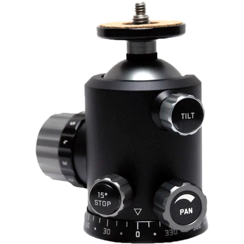 FLM CB-48FTR II Professional Ball Head 48mm with Friction Memory Lock 15 Deg. Stop Pan and Tilt Lock-Ball Heads-FLM