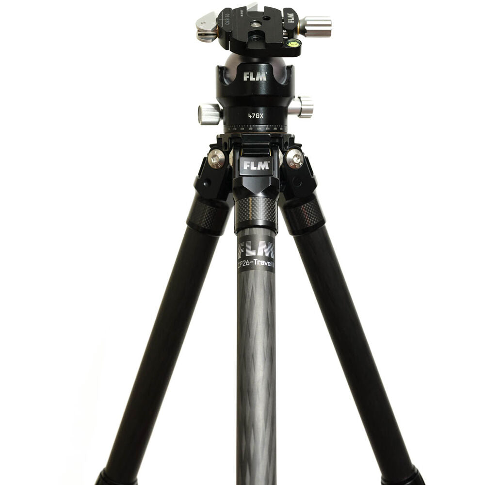 FLM CP26-Travel II Kit inc 47GX with QLB-50 II -26mm 5 Section Carbon Fibre Tripod 43/146cm-Tripod Legs Kit-Kudos Cameras