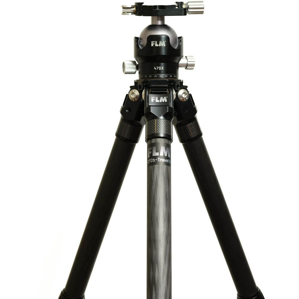 FLM CP26-Travel II Kit inc 47GX with QLB-50 II -26mm 5 Section Carbon Fibre Tripod 43/146cm-Tripod Legs Kit-Kudos Cameras