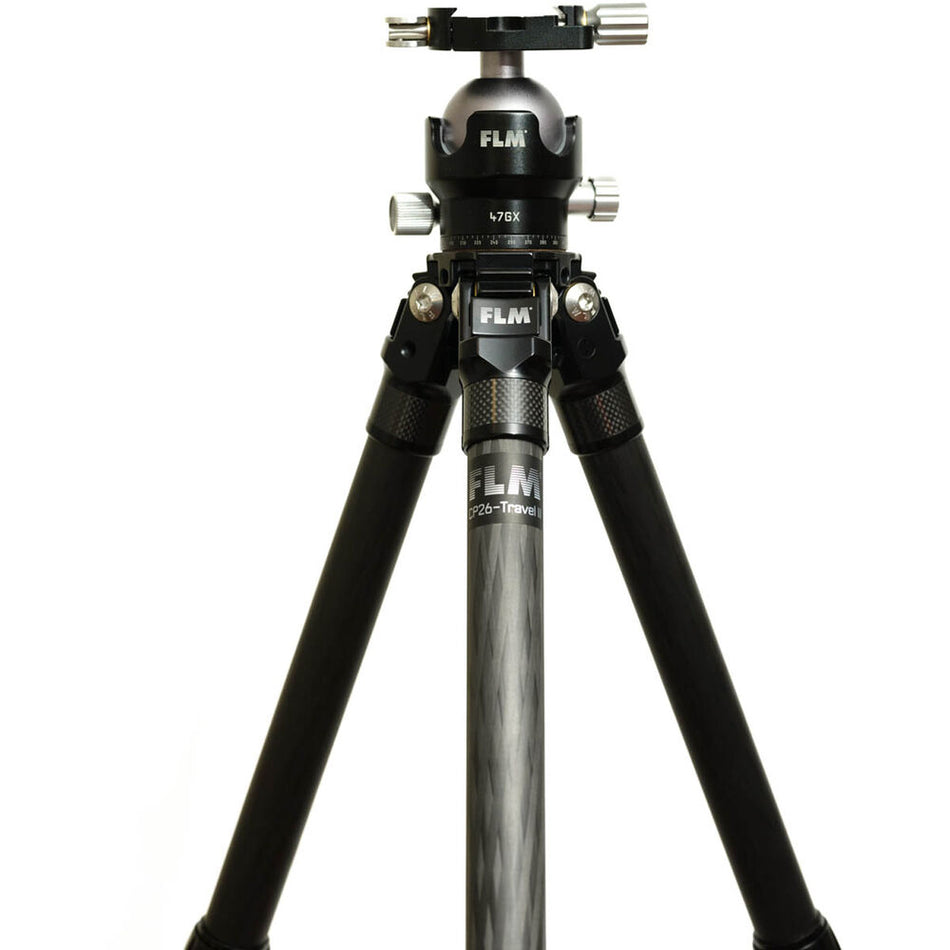 FLM CP26-Travel II Kit inc 47GX with QLB-50 II -26mm 5 Section Carbon Fibre Tripod 43/146cm-Tripod Legs Kit-Kudos Cameras