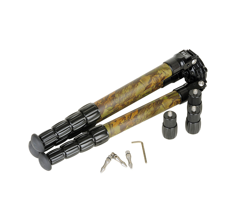 FLM CP34-S5F II Camouflage 34mm 5 Section Carbon Fibre Tripod 45/134cm-Tripod Legs-Kudos Cameras
