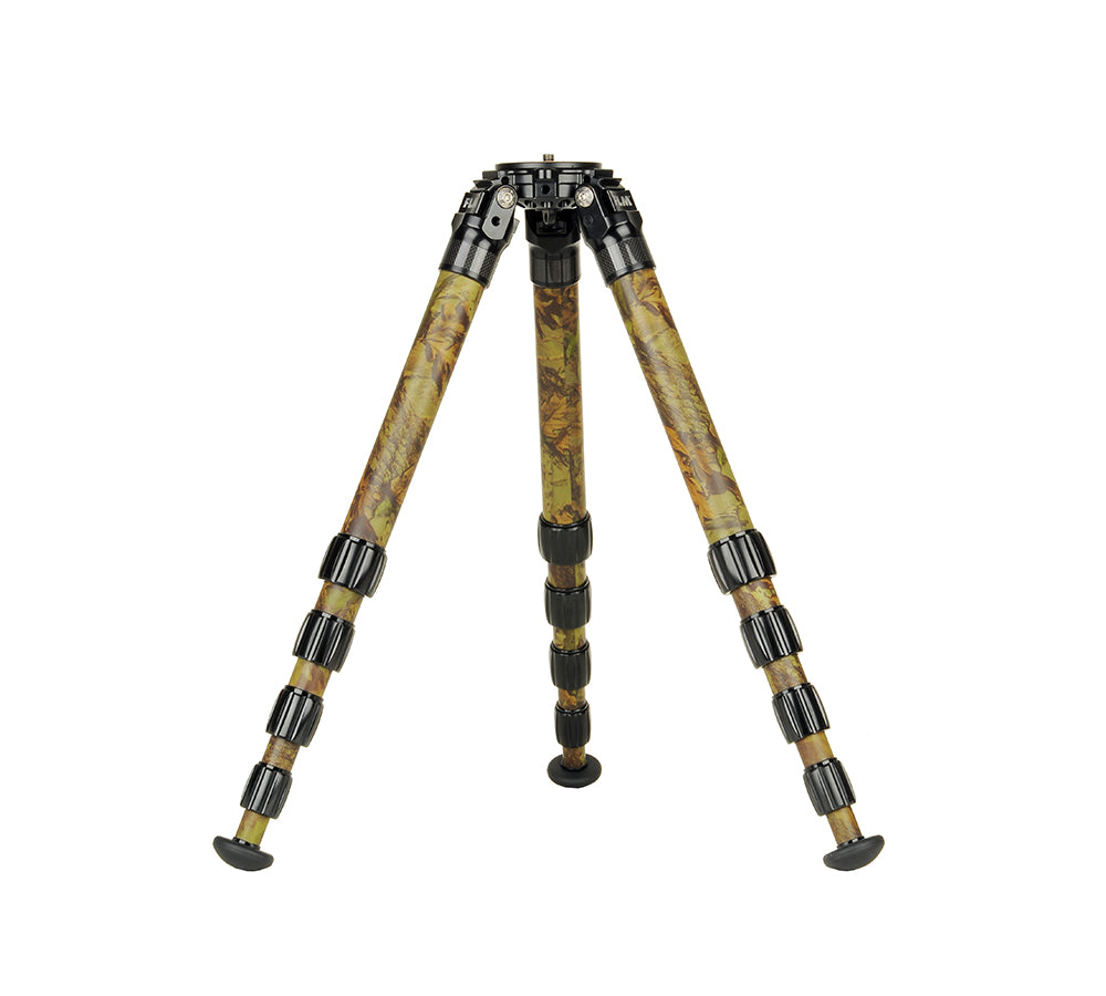 FLM CP34-S5F II Camouflage 34mm 5 Section Carbon Fibre Tripod 45/134cm-Tripod Legs-Kudos Cameras