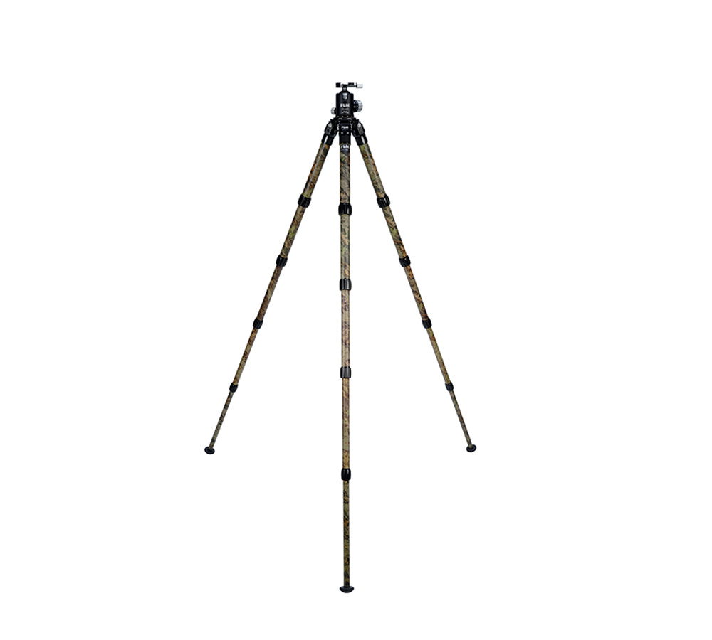 FLM CP34-S5F II Camouflage 34mm 5 Section Carbon Fibre Tripod 45/134cm-Tripod Legs-Kudos Cameras