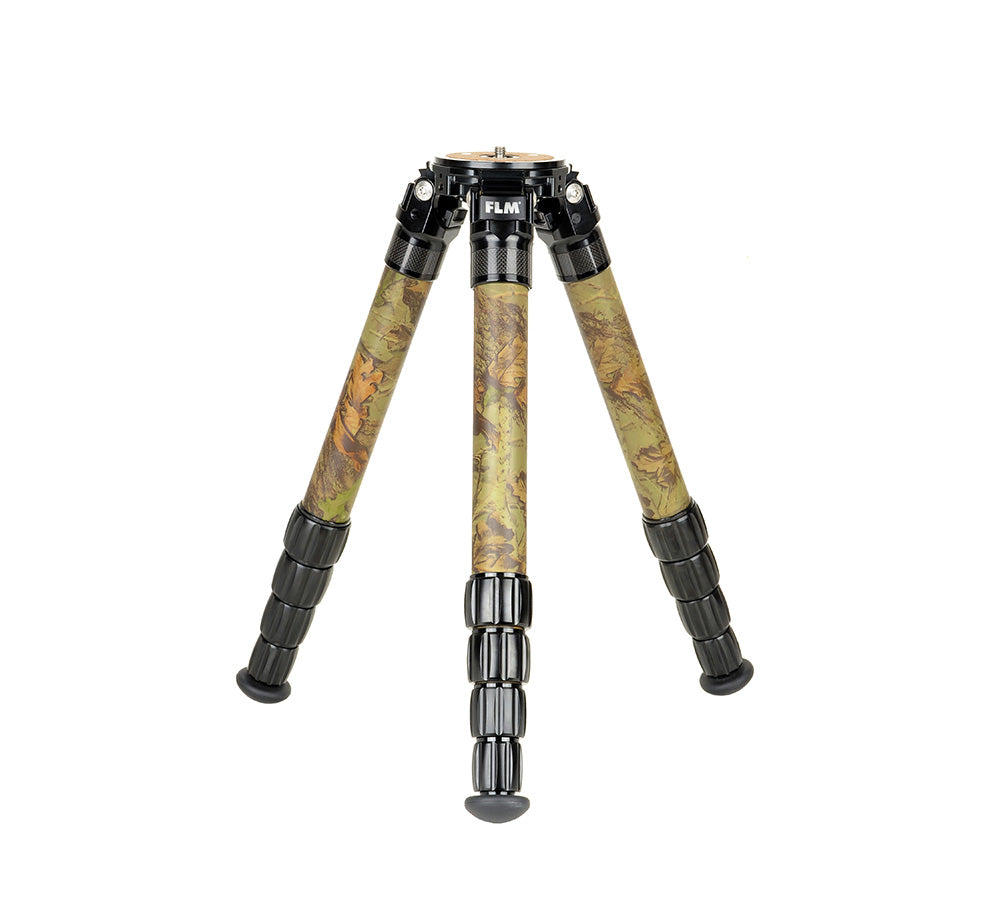 FLM CP34-S5F II Camouflage 34mm 5 Section Carbon Fibre Tripod 45/134cm-Tripod Legs-Kudos Cameras