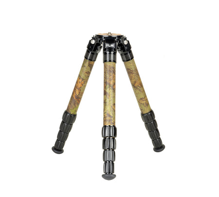 FLM CP34-S5F II Camouflage 34mm 5 Section Carbon Fibre Tripod 45/134cm-Tripod Legs-Kudos Cameras